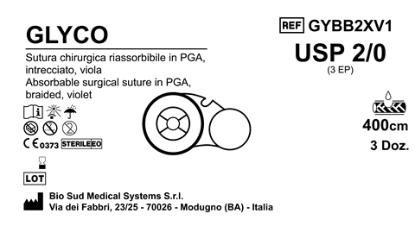 Sutura Glyco on Reel USP 2-0 - EP 3 400 cm Violet Box 36 pcs
