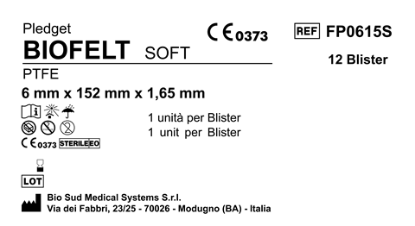 Biofelt PTFE 6 mm x 152 mm Box 12 pcs