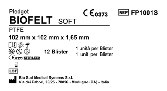 Biofelt PTFE 102 mm x 102 mm Soft Box 12 pcs