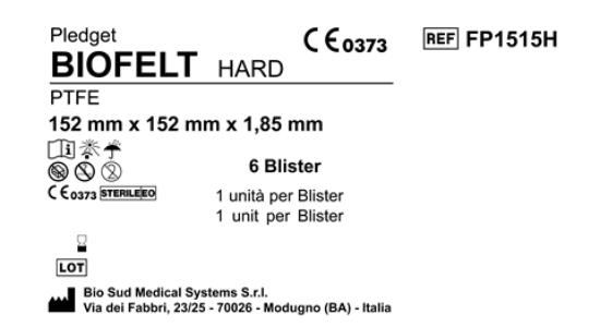 Biofelt PTFE 152 mm x 152 mm Hard Box 6 pcs