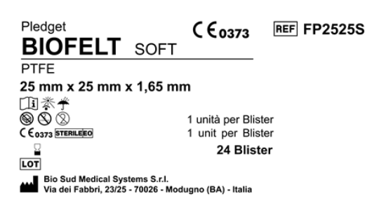 Biofelt PTFE 25 mm x 25 mm Soft Box 24 pcs