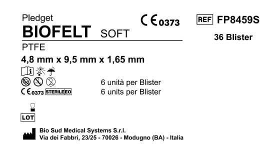 Biofelt PTFE 4,8 mm x 9,5 mm Soft Box 36 Blisters; 6 pcs per blister